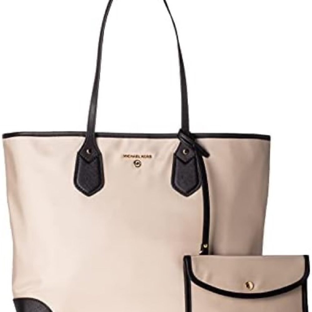 New Michael Kors Cream and Black Women's Tote Bag